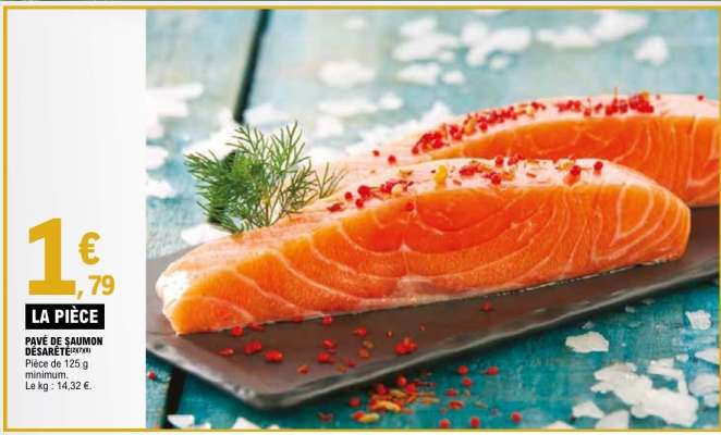 PAVÉ DE SAUMON DÉSARÊTÉ