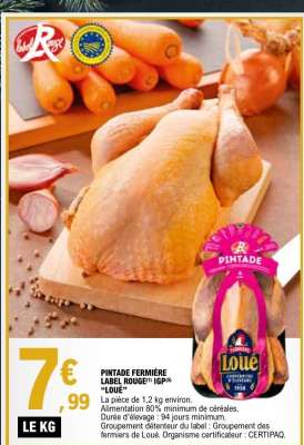 PINTADE FERMIÈRE LABEL ROUGE™ IGP® 'Loué'