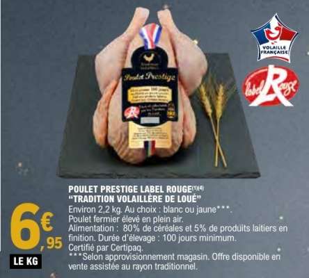 POULET PRESTIGE LABEL ROUGE