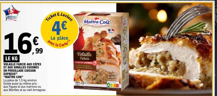 Volaille Farcie aux Cèpes et aux Girolles