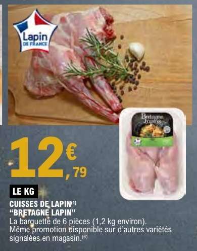 CUISSES DE LAPIN “BRETAGNE LAPIN”