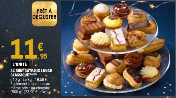 24 Mini Gâteaux Lunch Classique