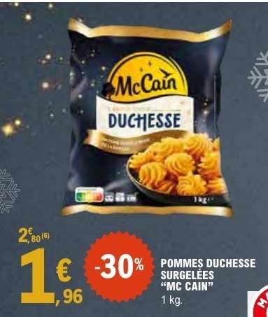 POMMES DUCHESSE SURGELÉES "MC CAIN"