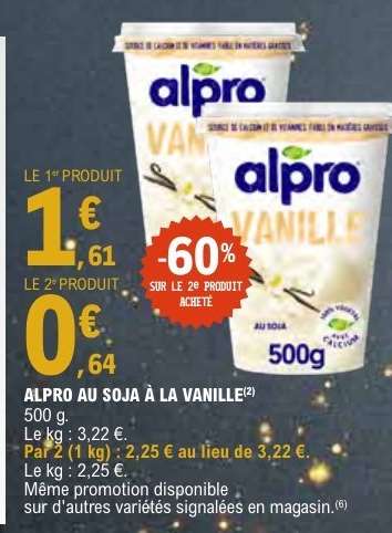 ALPRO AU SOJA À LA VANILLE