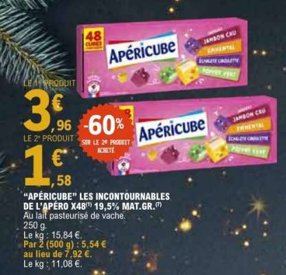 APÉRICUBE LES INCONTOURNABLES DE L'APÉRO X48