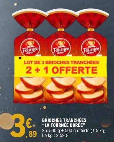 Brioches Tranchées La Fournée Dorée