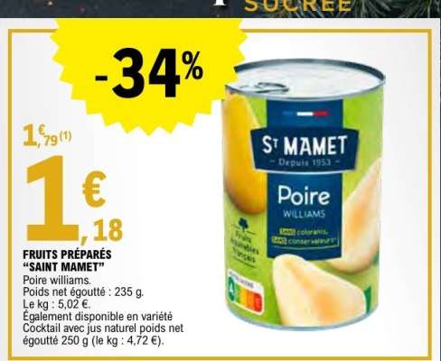 FRUITS PRÉPARÉS “SAINT MAMET”