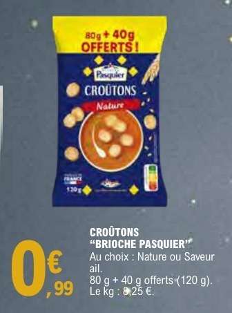 CROÛTONS “BRIOCHE PASQUIER”