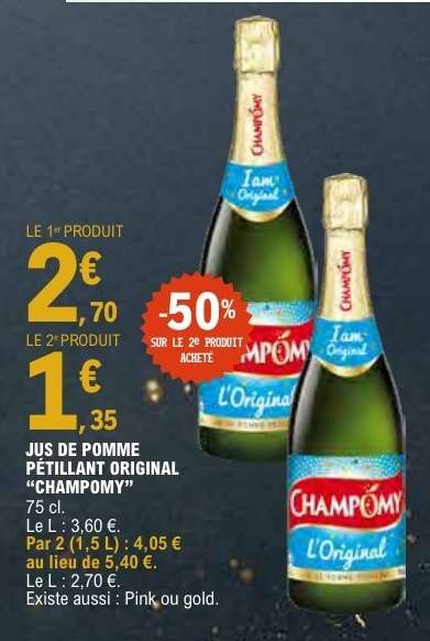 Jus de Pomme Pétillant Original "Champomy"