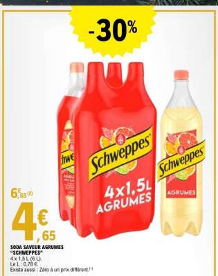 SODA SAVEUR AGRUMES 'SCHWEPPES'