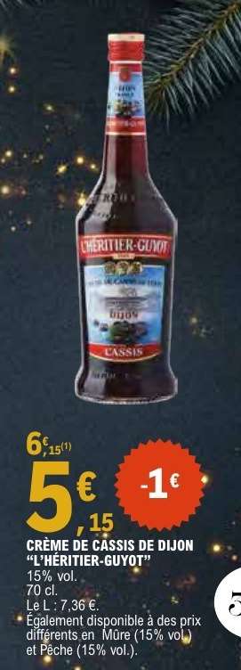 CRÈME DE CASSIS DE DIJON L’HERITIER GUYOT