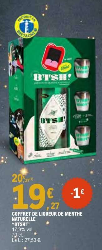 COFFRET DE LIQUEUR DE MENTHE NATURELLE 'OTSHI!'