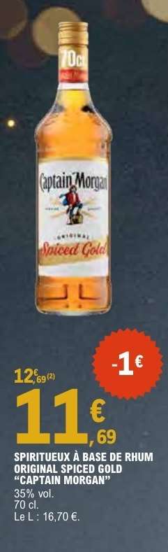 Spiritueux A Base De Rhum Original Spiced Gold 'Captain Morgan'