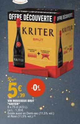 VIN MOUSSEUX BRUT KRITER