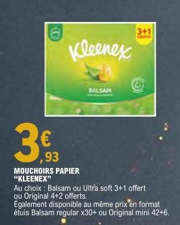 MOUCHOIRS PAPIER “KLEENEX”