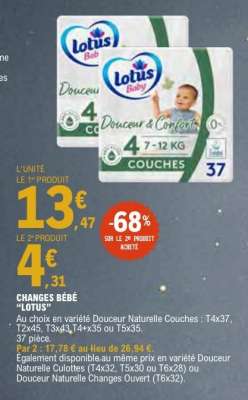 CHANGES BÉBÉ “LOTUS”