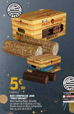 BOIS COMPRESSÉ JOUR 'PRATI'BÛCHES'