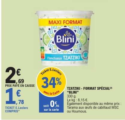 TZATZIKI - FORMAT SPECIAL “BLINI”