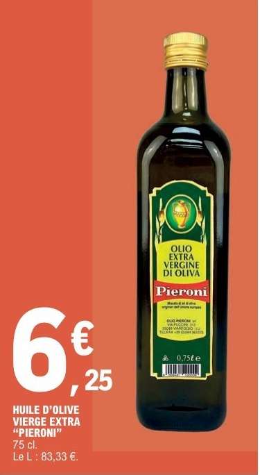 HUILE D'OLIVE VIERGE EXTRA "PIERONI"