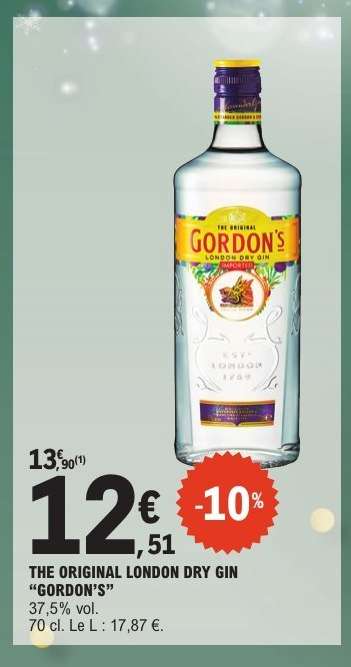 THE ORIGINAL LONDON DRY GIN "GORDON’S"