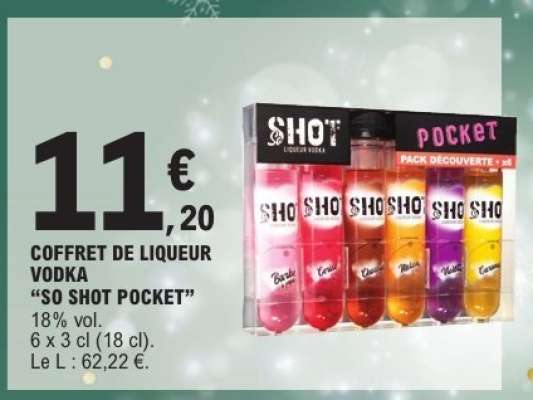 COFFRET DE LIQUEUR VODKA “SO SHOT POCKET”