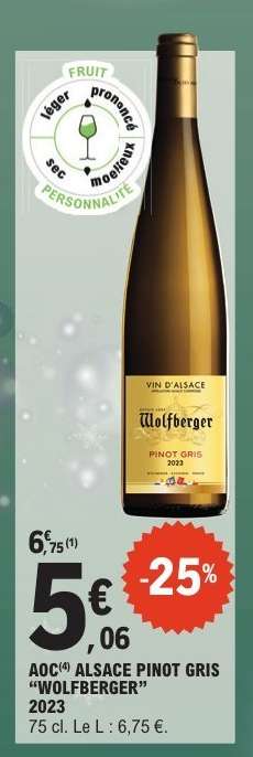 AOC ALSACE PINOT GRIS “WOLFBERGER” 2023