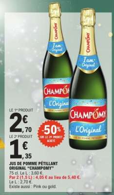 Jus de Pomme Pétillant Original "Champomy"