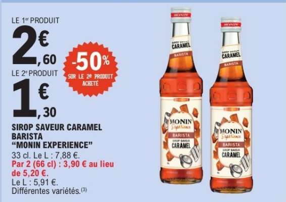 SIROP SAVEUR CARAMEL BARISTA 'MONIN EXPERIENCE'