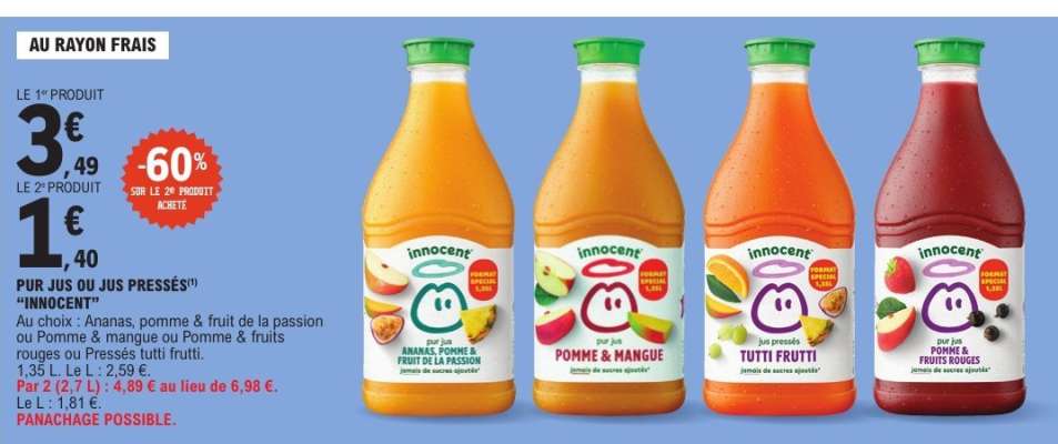 PUR JUS OU JUS PRESSÉS INNOCENT