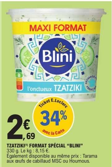 TZATZIKI - FORMAT SPECIAL “BLINI”