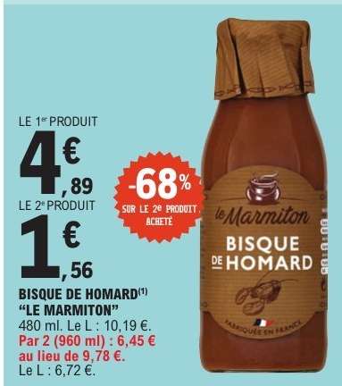 BISQUE DE HOMARD "LE MARMITON"