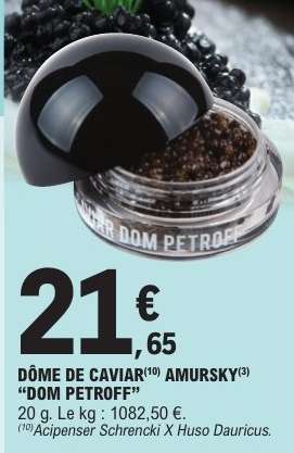 DÔME DE CAVIAR AMURSKY "DOM PETROFF"