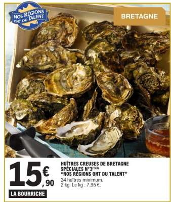 HUÎTRES CREUSES DE BRETAGNE SPÉCIALES N°3