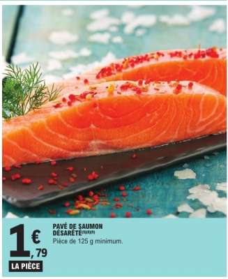 PAVÉ DE SAUMON DÉSARÊTÉ