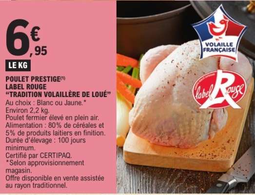 POULET PRESTIGE LABEL ROUGE