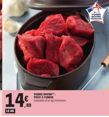 VIANDE BOVINE™ : PIÈCE À FONDUE