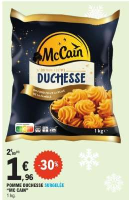 POMME DUCHESSE SURGELÉE “MC CAIN”