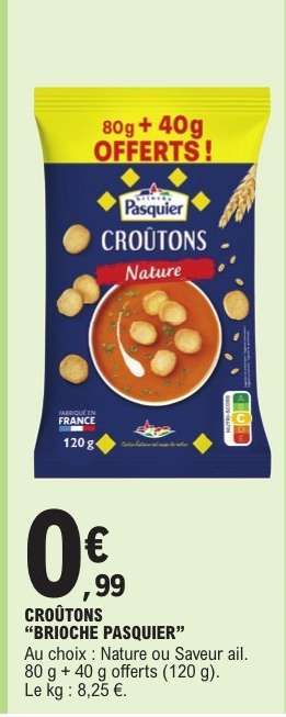 CROÛTONS “BRIOCHE PASQUIER”