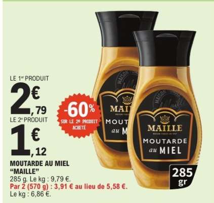 MOUTARDE AU MIEL “MAILLE”