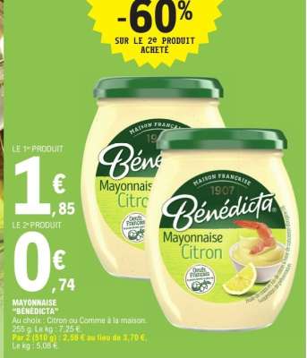 Mayonnaise "Bénédicta"