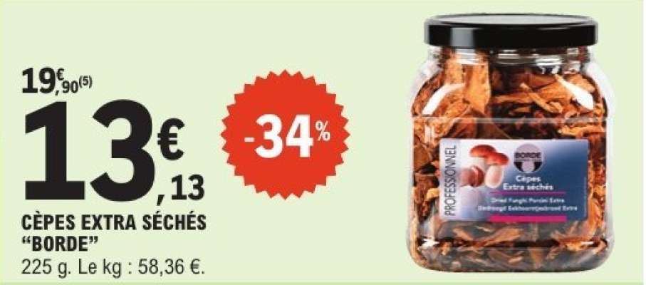 Cèpes Extra Séchés "Borde"