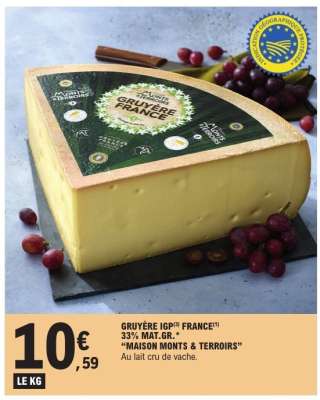 GRUYÈRE IGP FRANCE