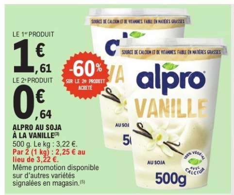 ALPRO AU SOJA À LA VANILLE