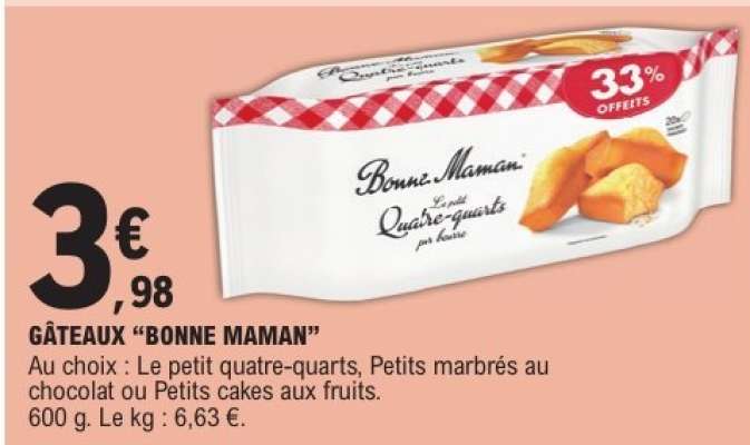 Gateaux Bonne Maman