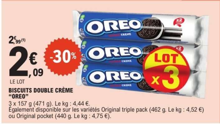 Biscuits Double Crème 'Oreo'