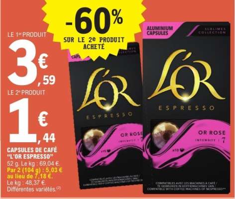 Capsules de café L'OR Espresso