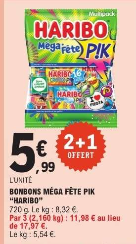 BONBONS MÉGA FÊTE PIK "HARIBO"