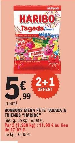 BONBONS MÉGA FÊTE TAGADA & FRIENDS “HARIBO”