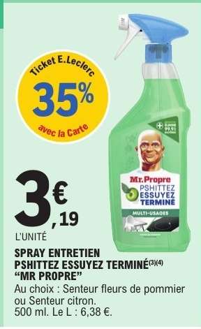 SPRAY ENTRETIEN PSHITTEZ ESSUYEZ TERMINÉ “MR PROPRE”