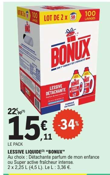 LESSIVE LIQUIDE BONUX